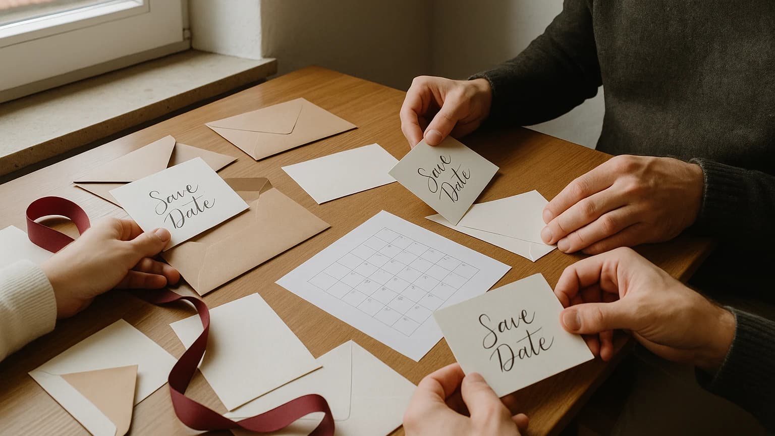 Save-the-Date ja oder nein? Die Entscheidung nach Distanz, Saison und Zimmerbedarf