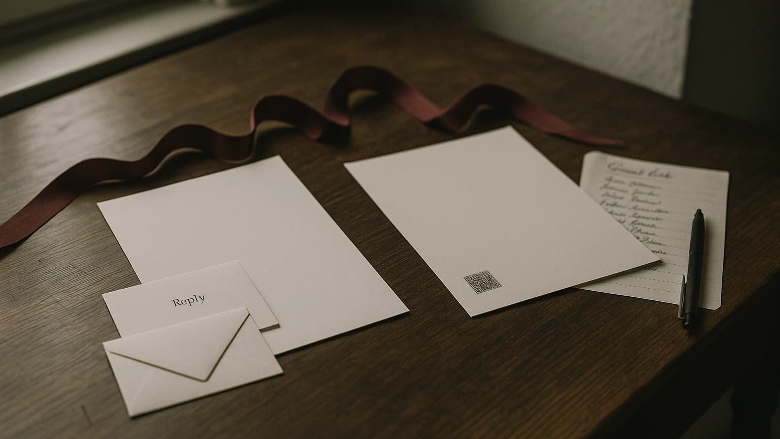 Antwortkarte oder QR-RSVP? Das selektive Hybrid-Modell für eure Hochzeitseinladung