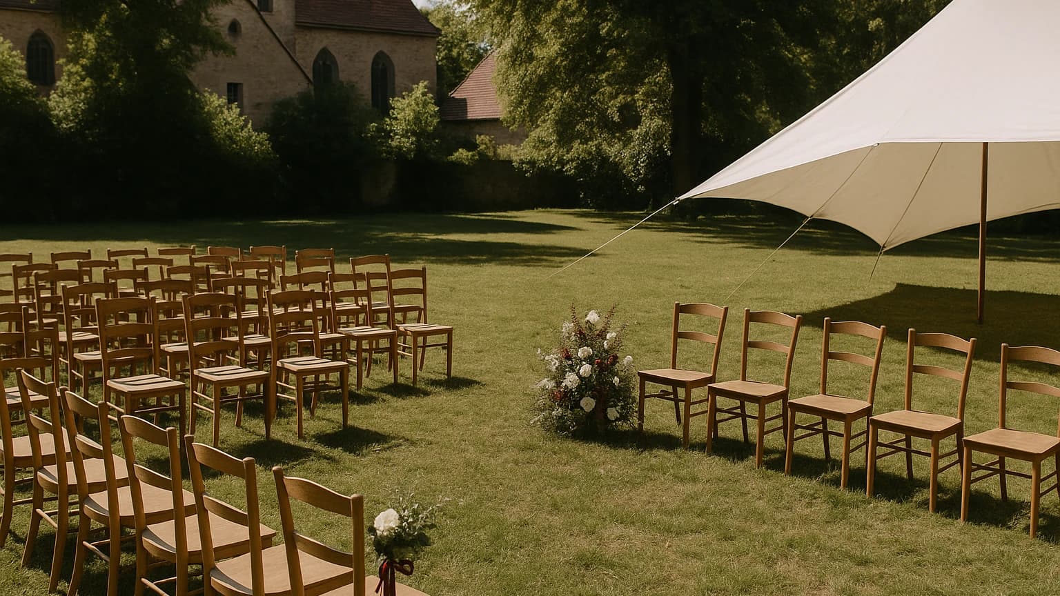Outdoor-Hochzeit und Plan B: Wann Sonnenschirm und Zeltgedanke nicht mehr reichen